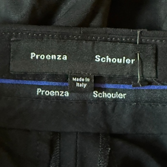 Proenza Schouler Wool Blend Black Dress Pants Size 4 Small Sleek Work Office - Picture 10 of 10